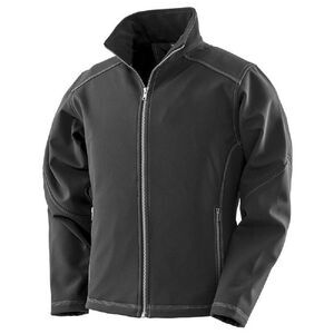 Result Womens/Ladies Work-Guard Softshell Jacket / Black